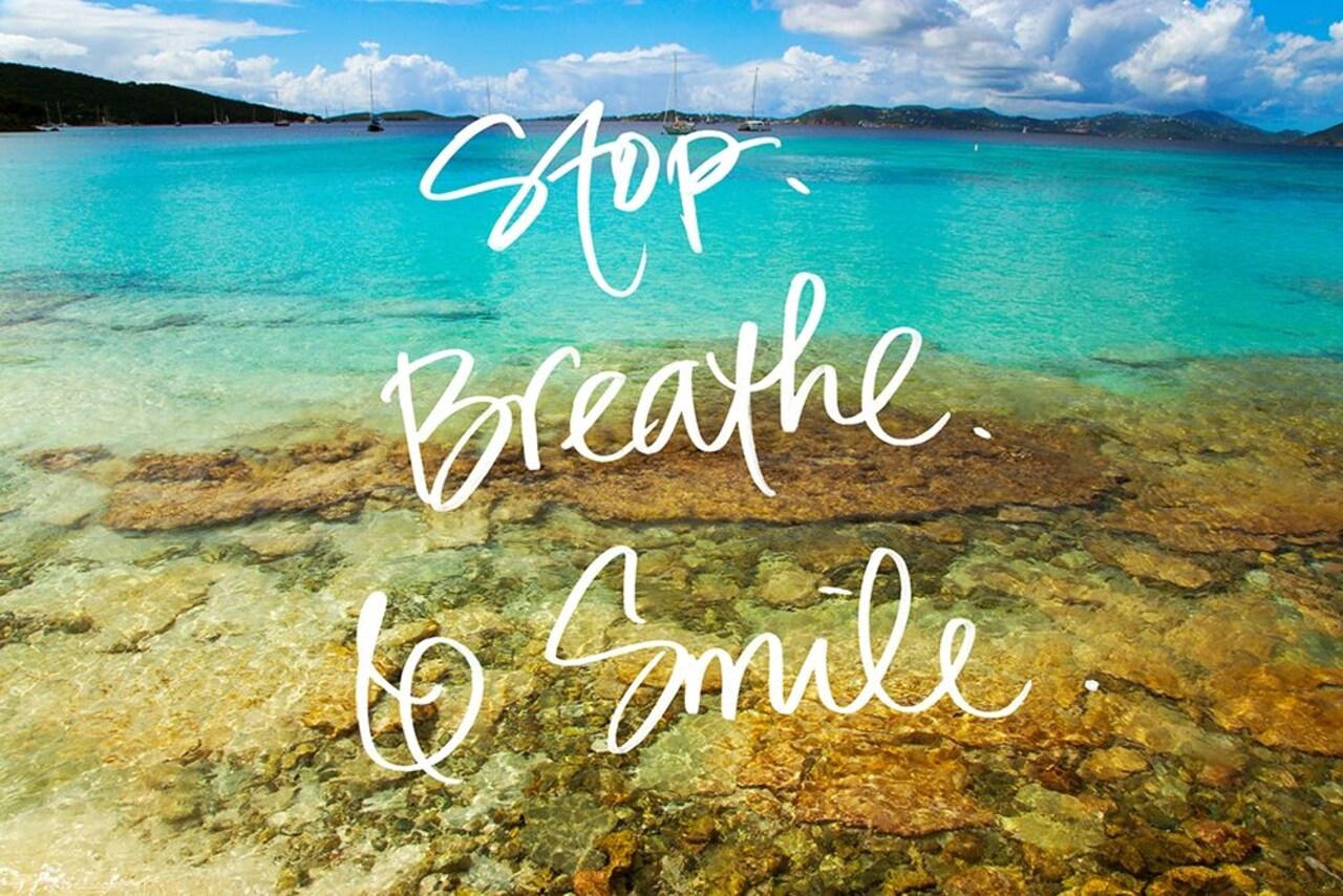Stop Breathe Smile Poster Print by Kathy Mansfield - Item # VARPDX13127G